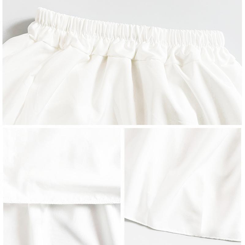 Spring White Skirt Women's Summer Long Small Wear A Word High Waist Long Skirt