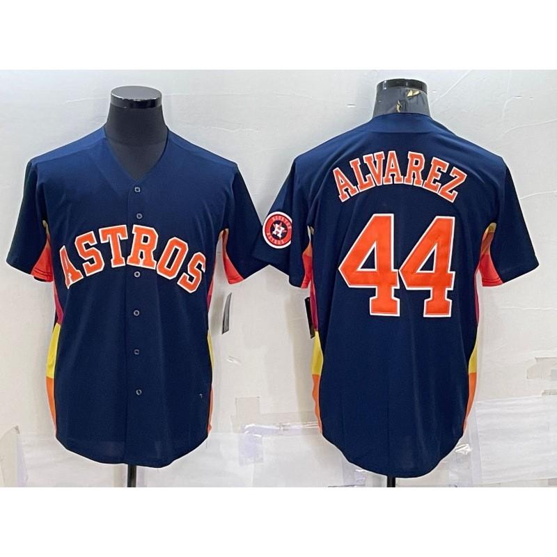 Houston Astros 44 Yordan Alvarez Fan Edition Embroidered Baseball Jersey Men