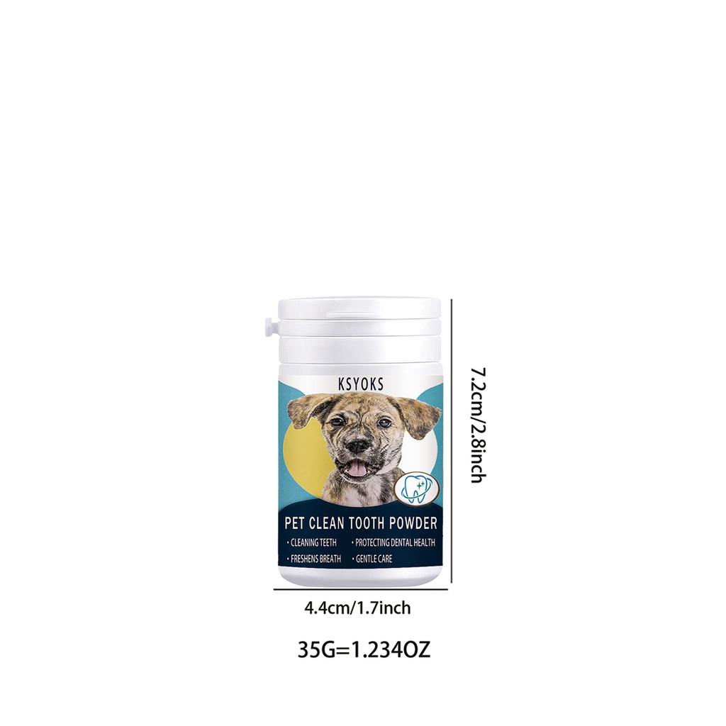 Remove dirt and plaque from the surface of pet teeth
