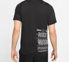 Nike T Shirts Men's Black Crew Neck Moderate Straight Fit CK0678-010