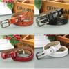 Leaf Genuine Graphic Leather Women Waist Belt Retro Pin Closure Daily Decoration