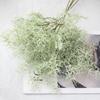 Rosemary Herb and Simulated Grass Bouquet for Home Decoration and Weddings - Faux Rose Flower Wall Decor