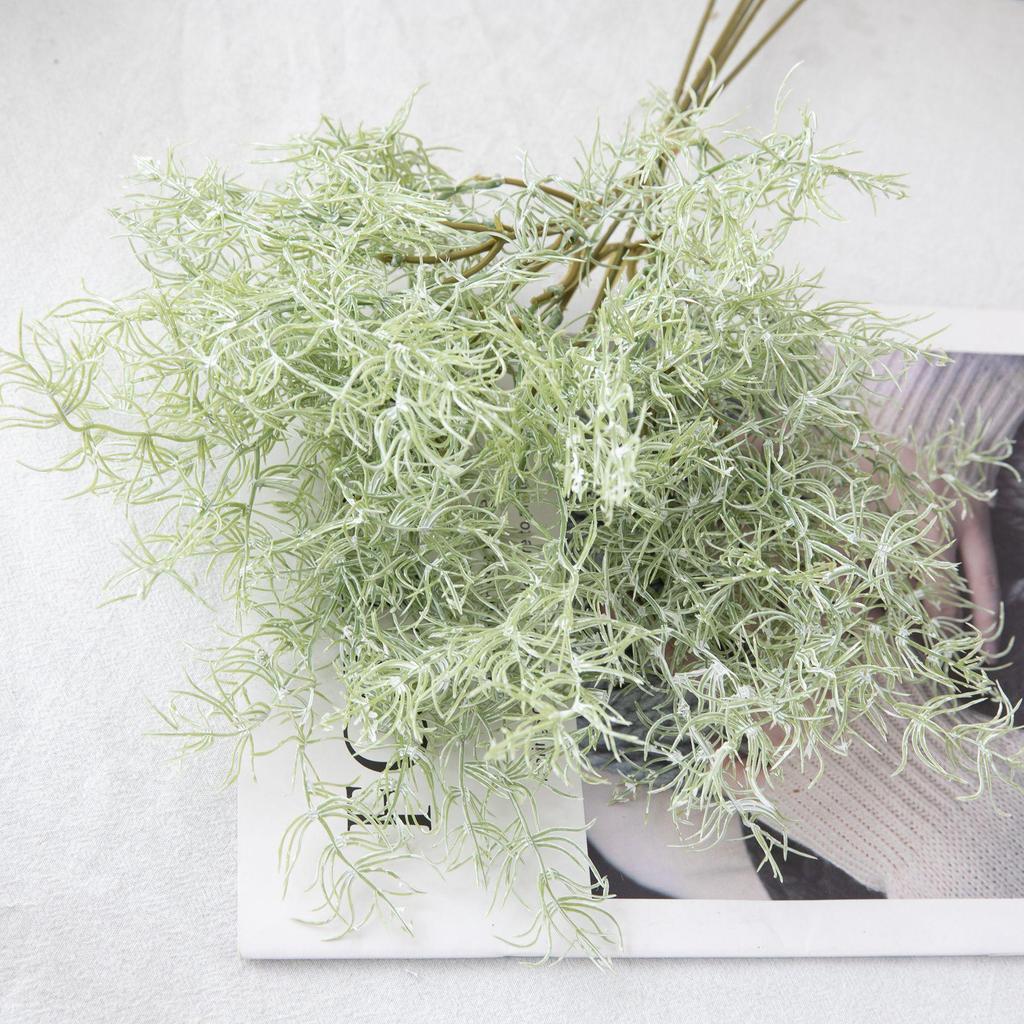 Rosemary Herb and Simulated Grass Bouquet for Home Decoration and Weddings - Faux Rose Flower Wall Decor
