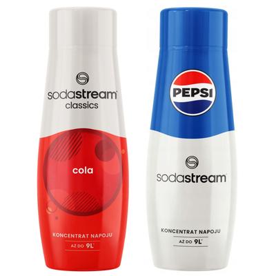 SODASTREAM Set of Saturator Concentrates 2x COLA + PEPSI Syrup