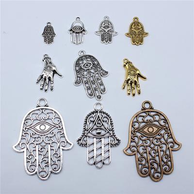 10pcs Eye Hand Charms Hamsa Hand Charm Pendant For Jewelry Making DIY Crafts Making Findings
