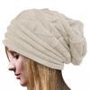 Gemütliche Mode Frühling Winter Slouch Ski Häkelstrick Slouchy Beanie Baskenmütze für Damen