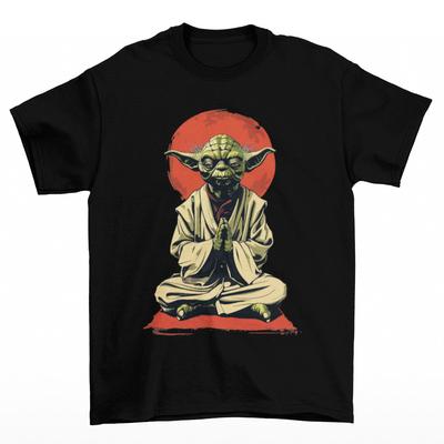 Tričko Yoda Meditujúci Unisex Bavlna Vtipné TV Veľkosti Jedi Sith Star Wars Fett
