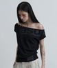 Aejeuyua Dolman Loose Crop T-Shirt Black