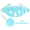 Ice Beads Eye Mask Cold Compress Hot Compress Sleeping Eye Mask Gel Plush Ice Pack Ice Mask Light Blue Product Size: 27*12CM, Total Length: 63cm, Both