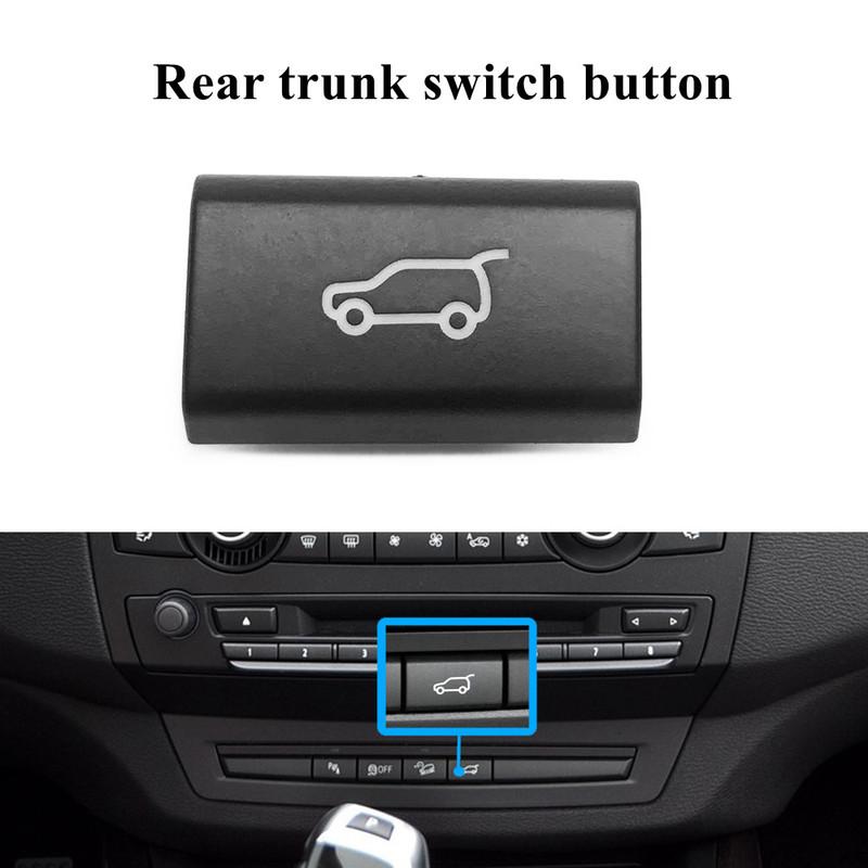 Dashboard Ac Vent Grille Slider Rear Trunk Switch Start Stop Button Venlitation Ac Buttons Ignition Caps For BMW X5 X6 E70 E71