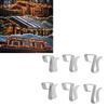 50 Pcs Gutter Clips for Hanging Xmas Light Weather Proof Metal Gutter Hook Clips for Holiday Decoration Lights