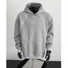 Men's Autumn Hemp Grey Patchwork Sport Hoodie - Trendy American Casual Fashion