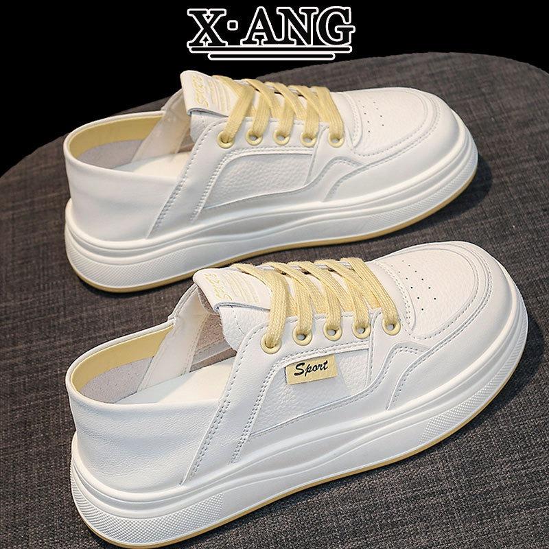 Autumn New First-layer Cowhide Little White Shoes Soft Sole Not Tired Feet Women's Shoes Versatile Light Casual Sports Shoes