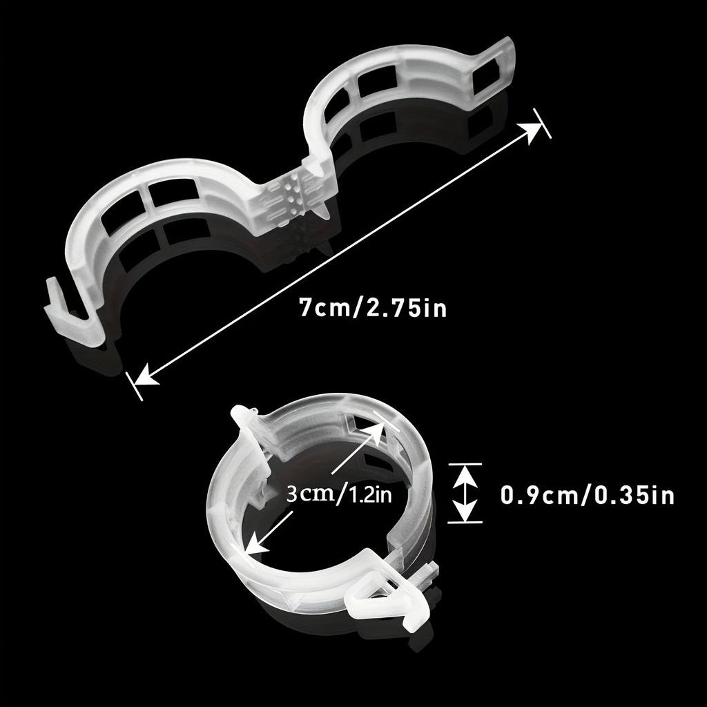 100pcs Sturdy Plastic Clips for Plants, Reusable Snap-On Garden Clips, Support Tomatoes/Climbing Plants, Weatherproof Clips