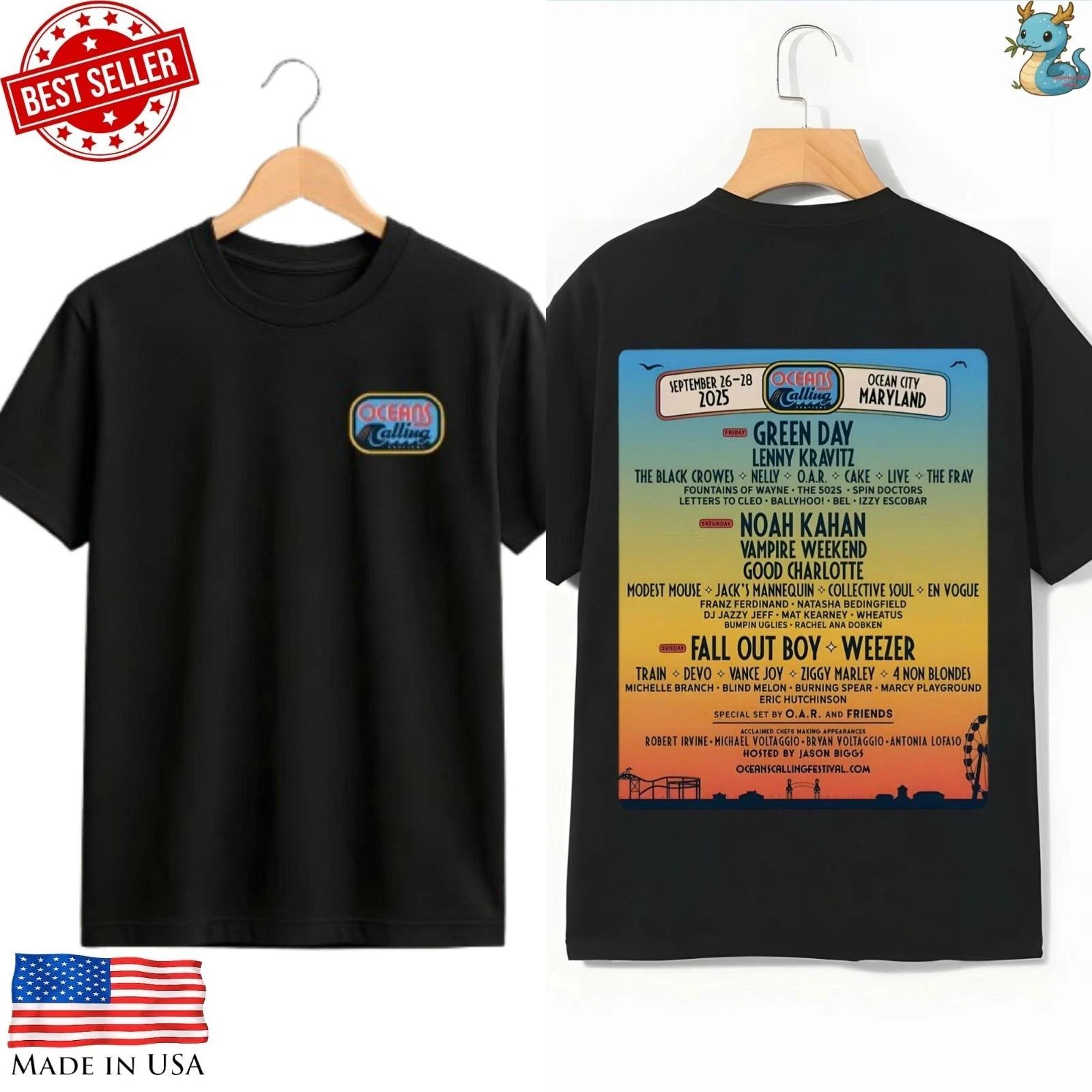 NEW NEW!Oceans Calling Festival 2026 shirt Ocean City Maryland music fest tee XXXL