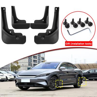 Auto Styling Passend für BYD HAN EV 2022 2023 ABS Auto Schmutzfänger Spritzschutz Kotflügel Schmutzfänger Vorne Hinten Kotflügel Auto