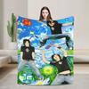 Tokio Hotel Bill Tom Kaulitz  Throw Blanket  Flannel Bedspread For Couch Bed Novelty Sofa Bed Cover