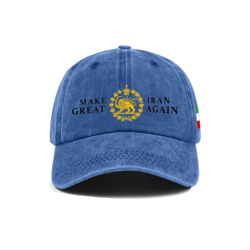 Gewaschene Baumwoll-Baseballkappe mit aufgedrucktem, verwaschenem, weichem Denim-Hut, Vintage-Hut