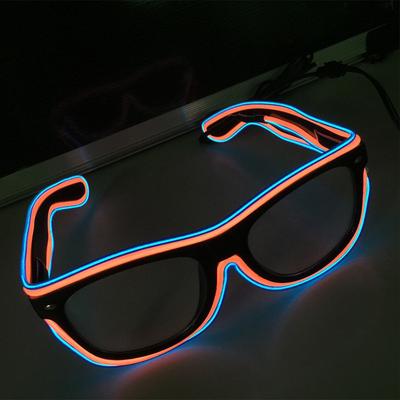Led Glasögon Neon Party Blinkande Glasögon EL Tråd Lysande Gafas Lysande Glasögon Nyhetspresent Lysande Solglasögon Starkt Ljus Tillbehör