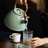 Stainless Steel Whistling Tea Kettle 3L Capacity Flat Bottom Teapot  Home Use