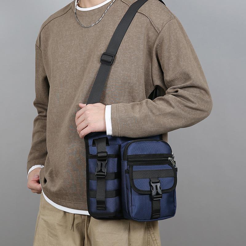 Outdoor Shoulder Bag Men's Water Kettle Umbrella Crossbody Bag Large Capacity Mobile Phone Bag