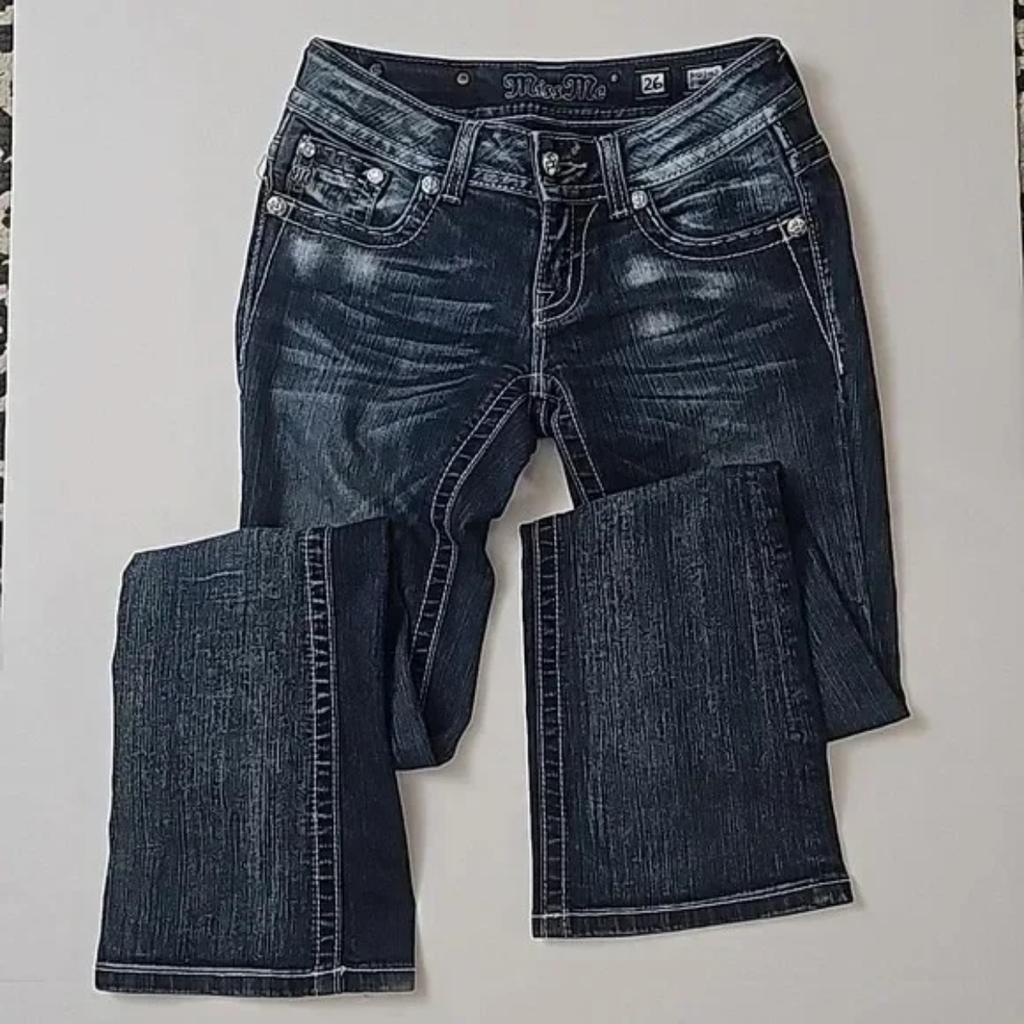 VIONA Gotické Dámské Džíny s Výšivkou Diamantů Vintage Nízký Pas Rozšířené Džíny Dámské Retro Y2k Volné Džínové Kalhoty High Streetwear Kalhoty