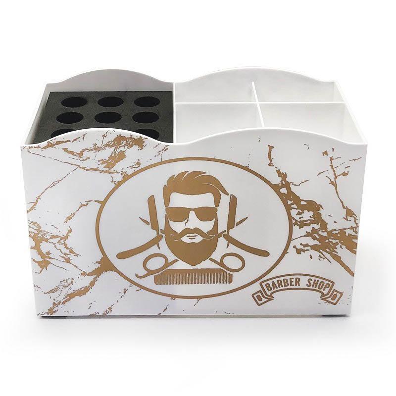 Barbershop Hairdressing Supplies Barber Storage Box Combs Scissors Holder Organizer Hairdresser Barber Rack Salon Accessories