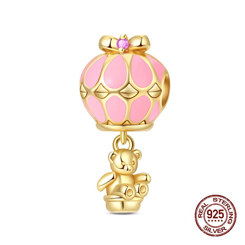 Original Charms Fixed Clamp Beads Copper Golden Bow Leopard Cat Dog Beads Fit Pendant Bracelet Women Jewelry Gifts