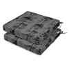 Vargottam Perfect Outdoor Indoor Square Corner Seat Cushions Water-Resistant Lounge Chair 18.5" X 16" Home Office Patio Furniture