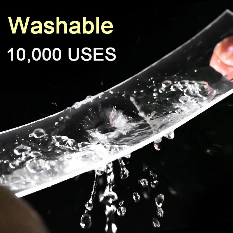 Doppelseitiges Nano-Klebeband starke Viskosität abnehmbar wasserdicht spurlos wiederverwendbar selbstklebender Streifen waschbares transparentes Klebeband