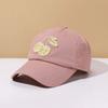 Korean Style Cherry Baseball Cap Sunscreen Sunshade Casquette Fashion Embroidered Peaked Hat  Girls