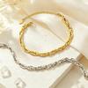 European and American Minimalist Style Bag Chain Bracelet for Men and Women, Hip-hop Style, Trendy, High-end, Versatile Thick Chain Winter Bracelet