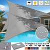Waterproof Garden Shade Sail 2/3/5/7M Triangle Garden Canopy with Ropes UV Block Patio Sunshade Sunscreen Awnings Sun Shelter