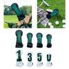 PU Leather Golf Club Cover 1 3 5 U Embroidered Portable Driver Fairway Multifunctional Golf Club Head