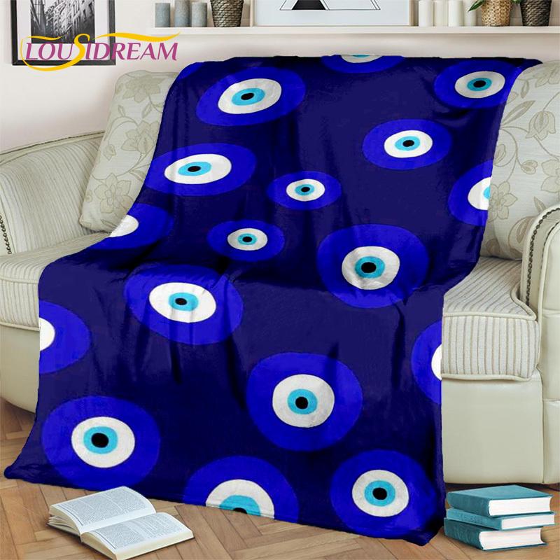 Evil Eye,Eye of Horus,Nazar Tree of Life  Blanket,Soft Throw Blanket for Home Bedroom Bed Sofa Picnic Travel Cover Blanket Kids