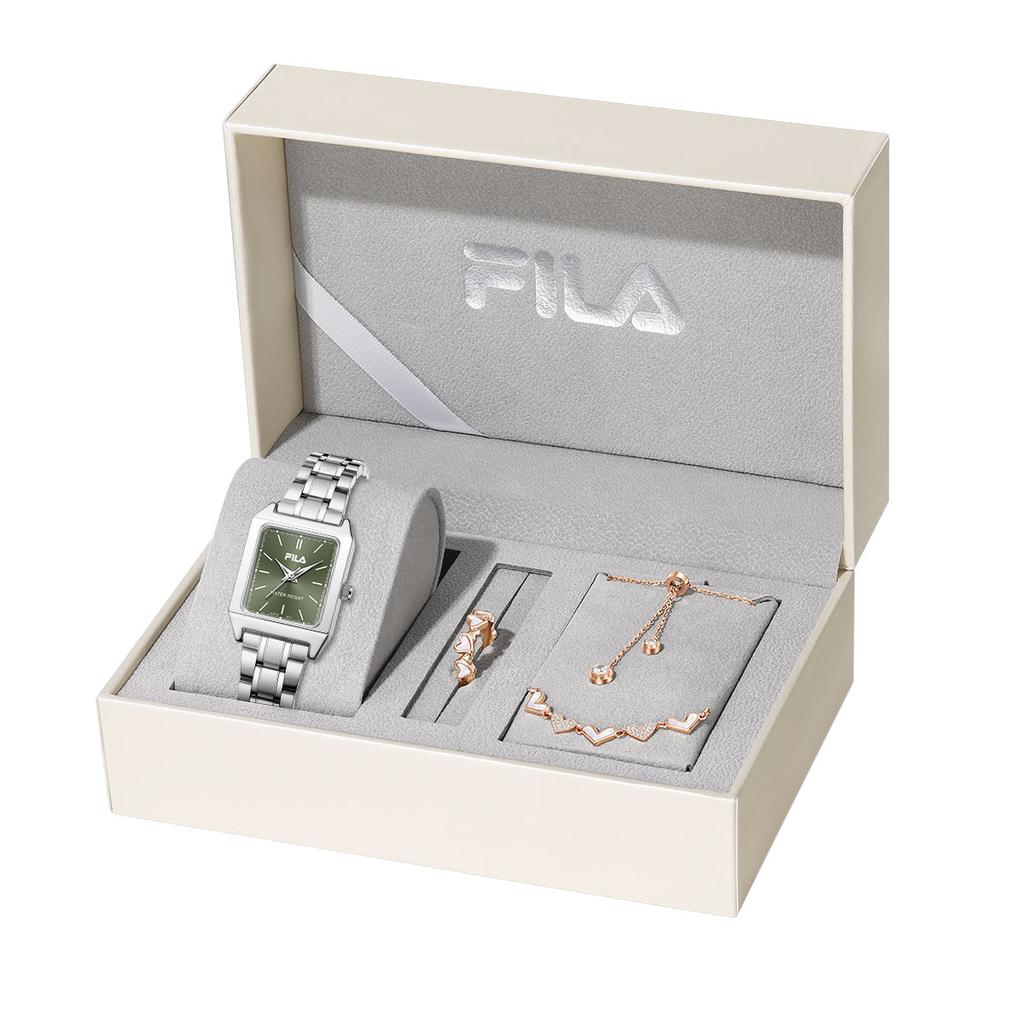 FILA Elegant Series Quartz Watch Silver Dial Women watches Pearl-White Emerald-Green FLL38-6578