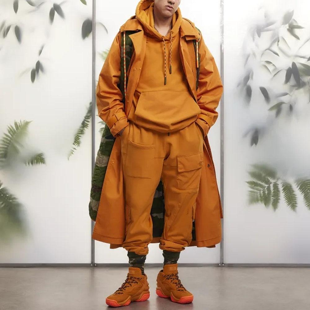 Adidas X Ivy Park Collaboration SS23 Reversible Hoodie Windbreaker Unisex Outerwear Orange IC2529