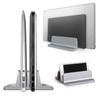 Dual Slots Vertical Laptop Stand Double Desktop Stand Holder With Adjustable Dock (Up To 17.3 Inch)