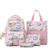 Schulranzen Set Kinder Mädchen Großer Schulranzen Kawaii Grundschulrucksack Kinder Schultasche Wasserdicht Laptop Reise Rucksack