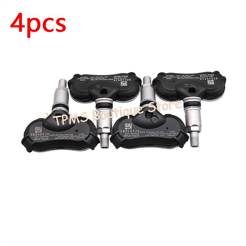 52933-2F000 315MHz 4pcs TPMS Sensor Tire Pressure Monitor System For Hyundai Accent Equus Genesis Sonata Kia Borrego Sportage 4pcs (52933-2F000)