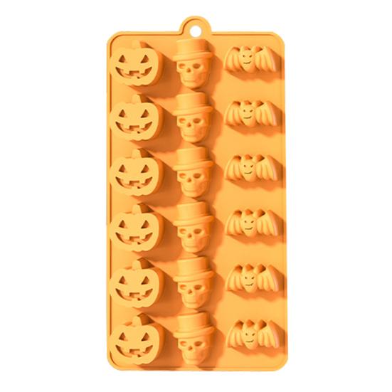 Silicone Chocolate Mold Skull Shape Candy Molds Flexible Baking Mold for Gummy Jelly Ice Cube Fruit Snack