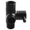 3-Wege T-Adapter G1/2 Duschkopfhalterung Montageventil Verteiler Umsteller Anschluss