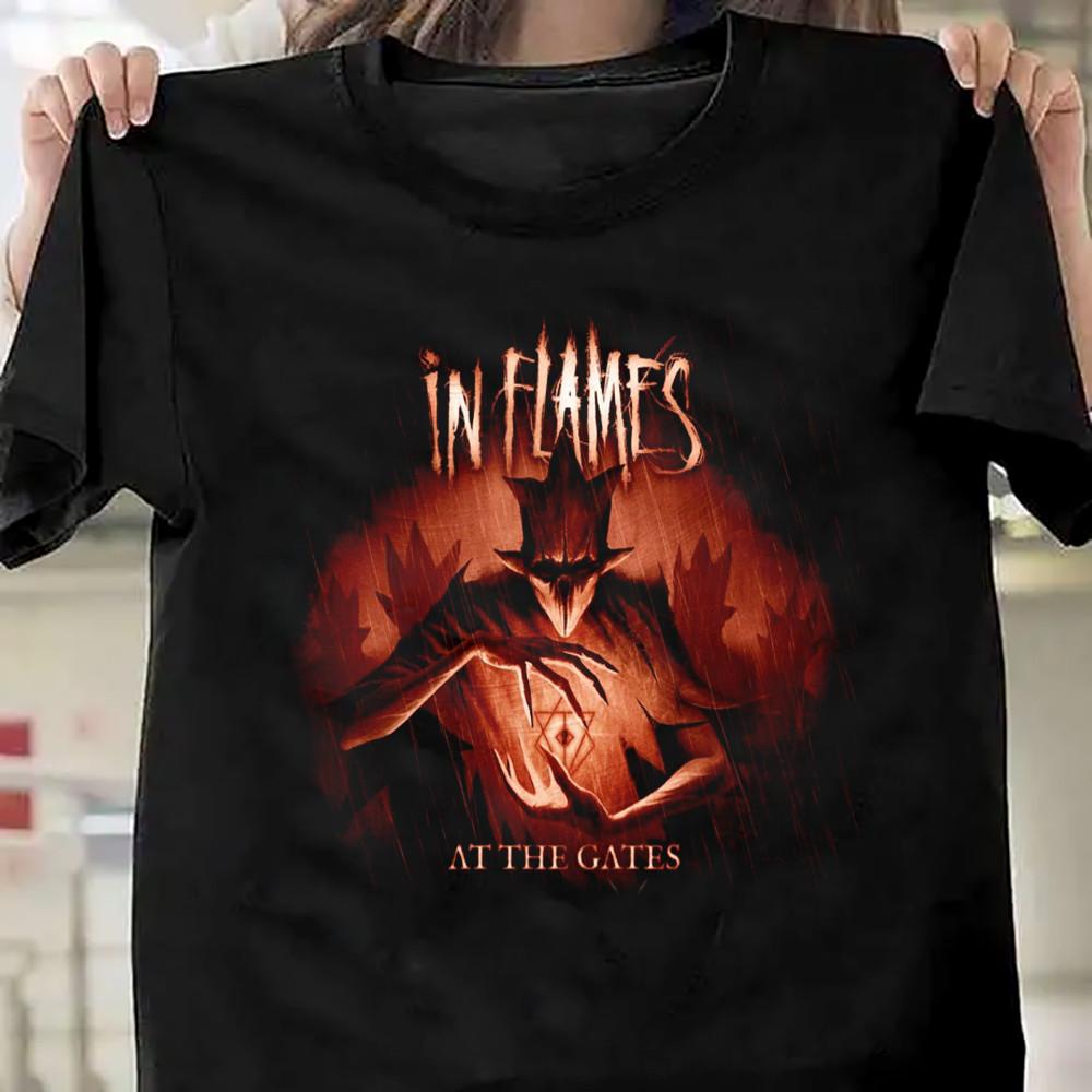 

In Flames 2022 European Tour Gift For Fan Black All Size Shirt KK165 Unisex T-Shirt XXXL