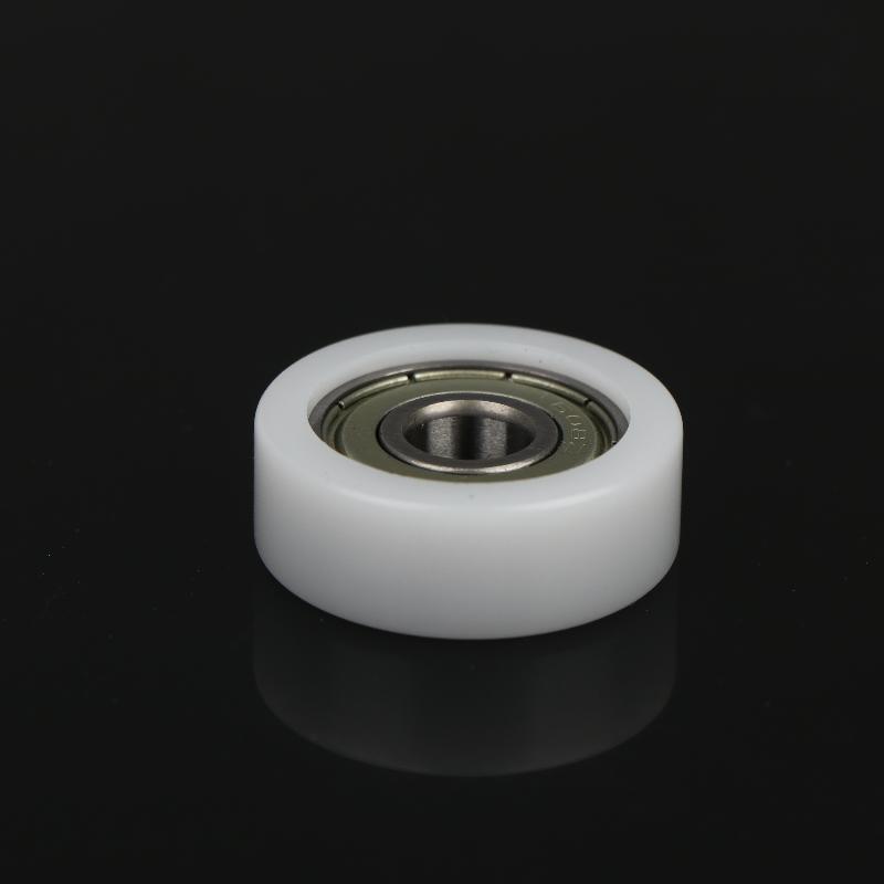 Plastic-Coated Roller Guide Wheel Easy Installation BS60828-10 Flat POM Pressure Wheel 1Pc for Home DIY Mechanical Repairs