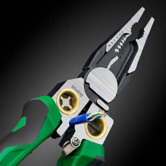 8-in-1 Wire Stripper with Voltage Tester Ergonomic Handle Portable Multi-function Electric Wire