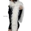 Long Plush Scarf Furry Neck Wrap Adult Girl Decorative Scarf Formal Dress Collar