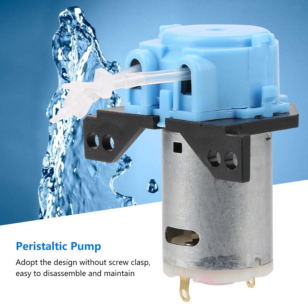 Dosing Pump   Peristaltic Tube Head For Aquarium   Chemical Analysis (black 12v 1*3)