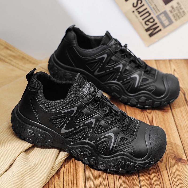 Outdoor Men's Hiking Shoes Breathable Wear-resistant Men Trekking Walking Hunting Sneakers Lightweight Work Men's Casual Shoes