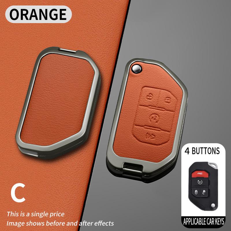 Premium Metal Key Covers for Jeep Wrangler & Gladiator