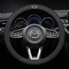 BFI1 For Mazda 2 3 6 CX-5 MX-5 CX-30 CX-9  Car Suede Carbon Fiber Leather Breathable And Anti-Slip Steering Wheel Cover Accessories